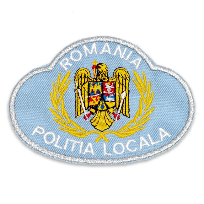 Embroidered local police badge