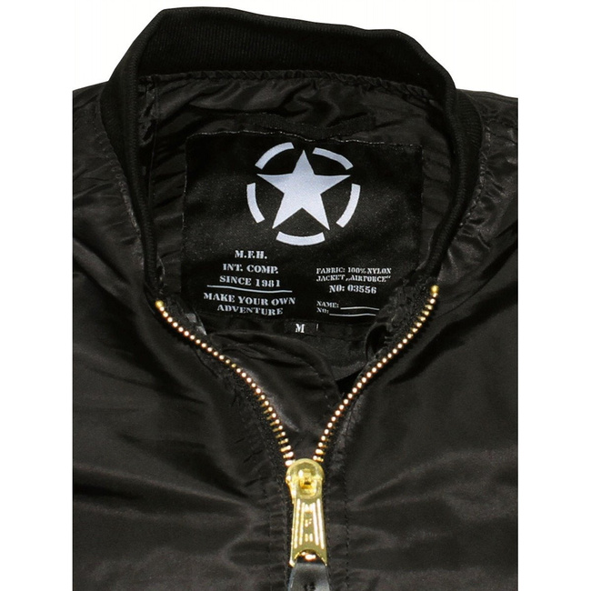 US Air Force MA1 jacket, black