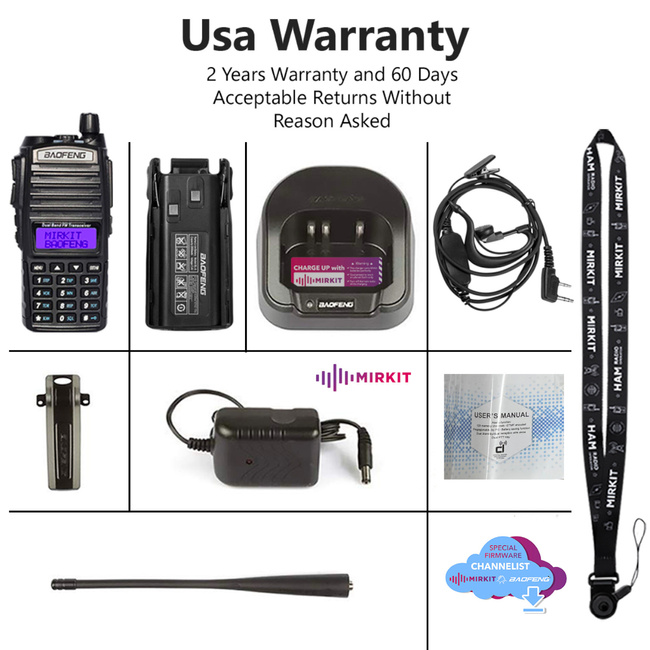 PORTABLE RADIO STATION BAOFENG UV-82, 8W 136 - 174 MHZ / 400-470 MHZ