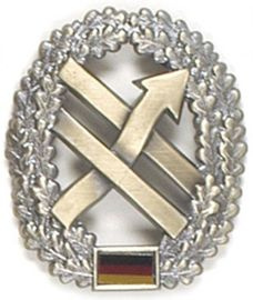 GENUINE GERMAN ARMY METAL BERET BADGE ´PSV-TRUPPE´