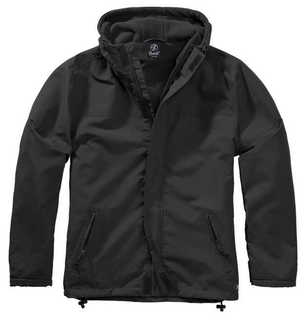 WINDBREAKER FRONT ZIP - BLACK - BRANDIT