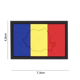 Romania Emblem - 3D Outline - PVC - 7.3 × 4.8 cm