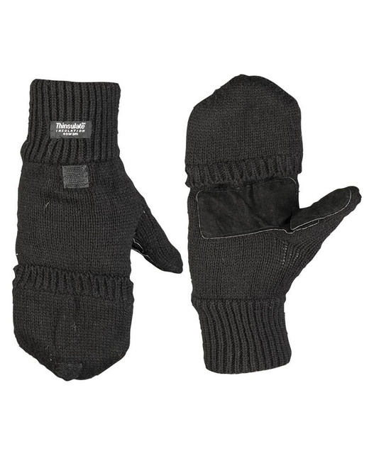 SHOOTING AND HUNTING GLOVES - Thinsulate Insulation - Mil-Tec - BLACK
