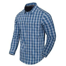 COVERT CONCEALED CARRY SHIRT - OZARK BLUE PLAID - HELIKON