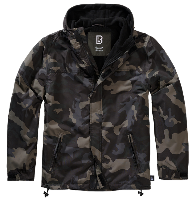 WINDBREAKER FRONT ZIP - DARK CAMO - BRANDIT