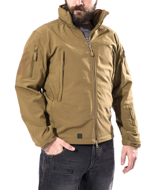 WATERPROOF RAIN JACKET - ARTAXES SOFTSHELL - PENTAGON - TUSCAN YELLOW