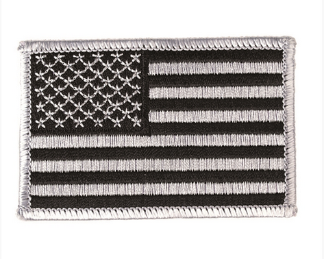 Us Acu Woven Nationality Badge Left