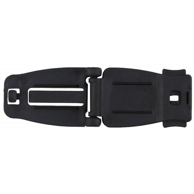 Adapter-Clip, plastic, backpack buckle, belt clip clasp, "Molle", black