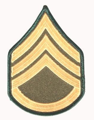 PATCH U.S. ARMY - STAFF SERGEANT PATCH 100 x 75 mm