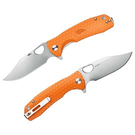 Honey Badger - ORANGE - LARGE - CLIPPOINT POCKET KNIFE