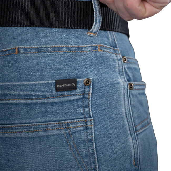 TACTICAL JEANS - ROGUE - PENTAGON  - LIGHT INDIGO BLUE - LENGTH 30