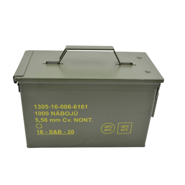MEDIUM AMMO BOX - SIZE 2 - MILITARY SURPLUS AMERICAN ARMY - LIKE NEW