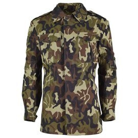 ROMANIAN "MOSAIC" CAMO SHIRT - 1990's era - ROMANIAN ARMY SURPLUS - LIKE NEW