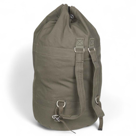 Duffel bag with V-bar - German Army BW Military Surplus - Olive Green - Used / Reconditioned - Second Quality