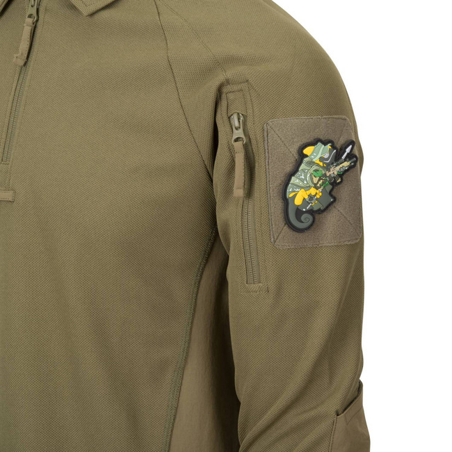 LONG SLEEVE POLO SHIRT - "RANGE®" - Helikon Tex® - SHADOW GREY