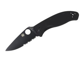 TENACIOUS POCKET KNIFE - ALL BLACK - SPYDERCO