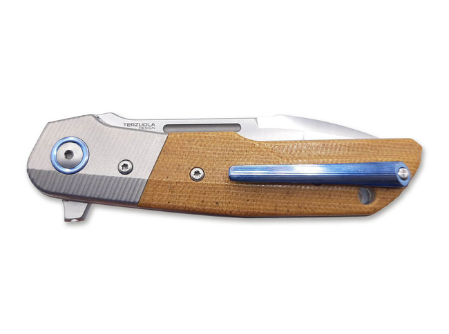 POCKET KNIFE CLAP MICARTA TITANIUM - MKM