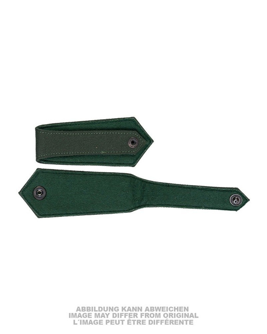 PAIR OF POLICE EPAULETTES – 4 STARS – OD GREEN/GOLDEN – WEST GERMAN FEDERAL POLICE – LIKE NEW