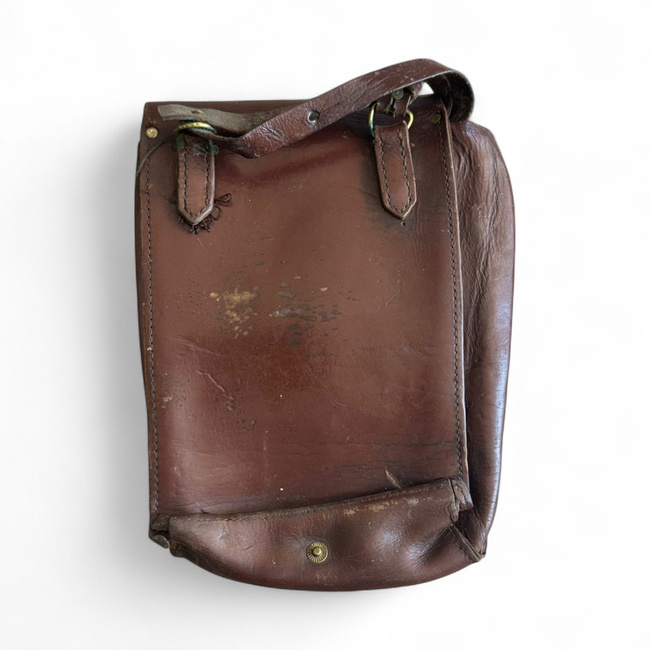 Leather Map Case - Military Porthart from the RSR period - Romanian Army surplus - Brown - Used