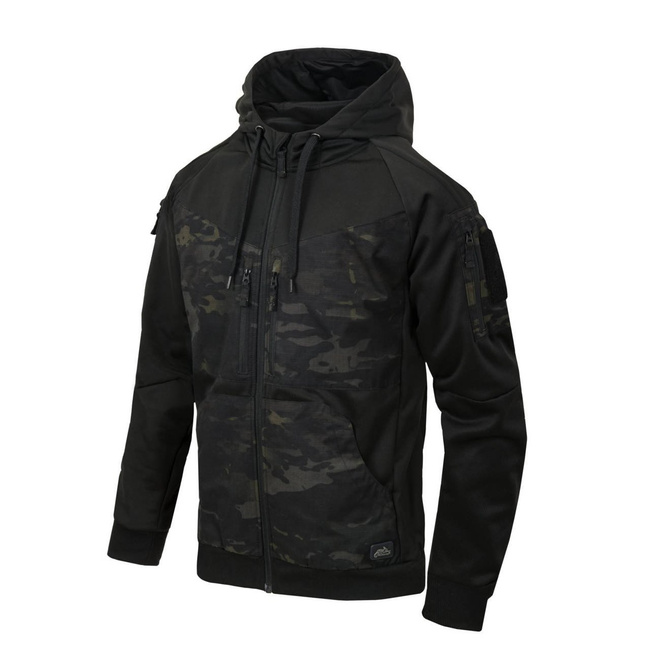 FULLZIP HOODIE - "ROGUE" - Helikon Tex® - BLACK/MULTICAM® BLACK