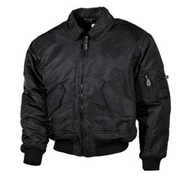 US CWU COLD WEATHER UNIFORM FLIGHT JACKET - MFH® - BLACK