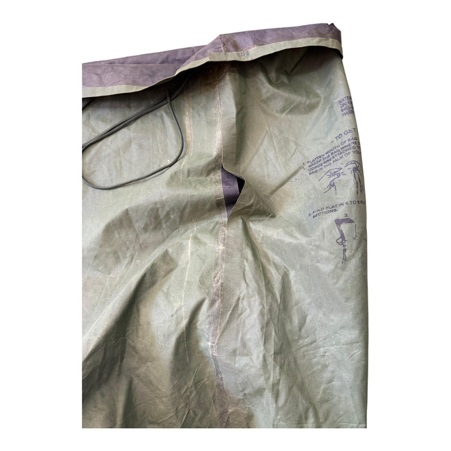 Waterproof laundry bag - 40 cm x 76 cm - US Army surplus - OD green - Used - Defective 