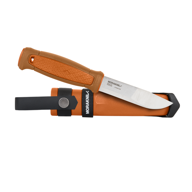 FIXED BLADE KNIFE - KANSBOL MULTI-MOUNT- STAINLESS STEEL - MORAKNIV® - ORANGE