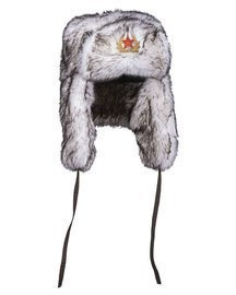 RUSSIAN SHAPKA WINTER CAP - WHITE