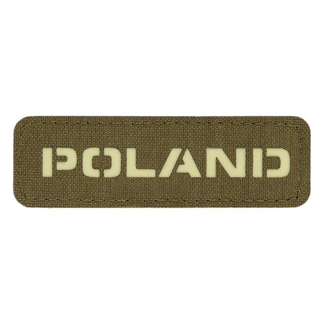 POLAND PATCH - 25 x 80 mm - LASER CUT - RANGER GREEN/GID - M-TAC