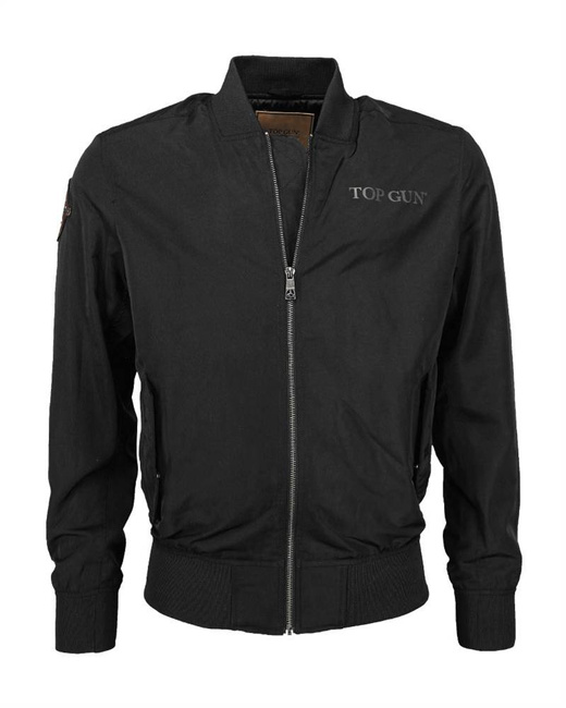 TOP GUN FLIGHT JACKET - BLACK - MIL-TEC