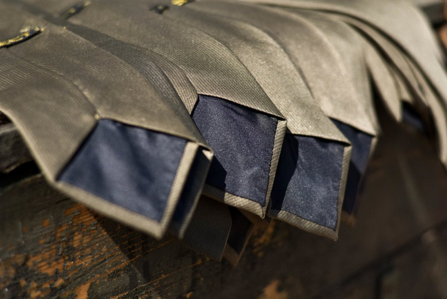 Horia officer's tie, Select weave - Khaki - Surplus Romanian Army