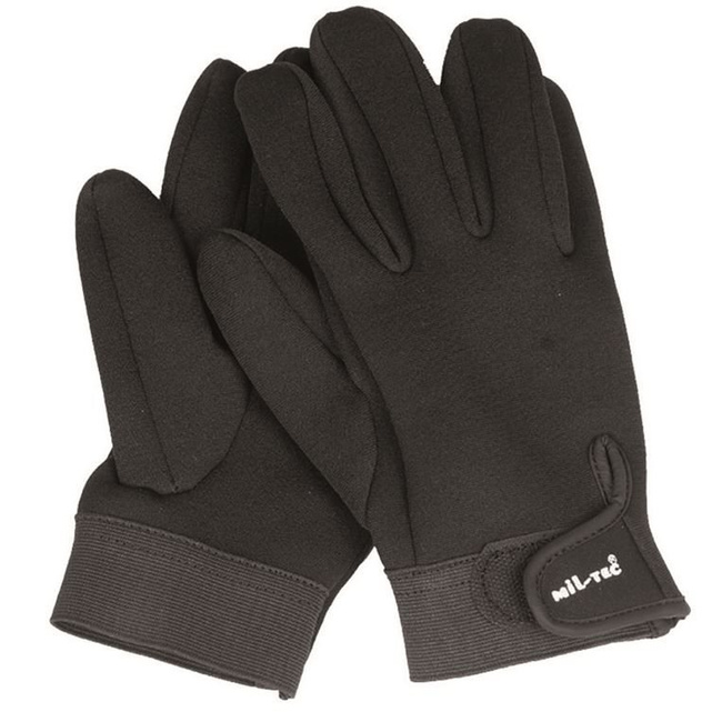 NEOPRENE SHORT GLOVES - Mil-Tec - BLACK
