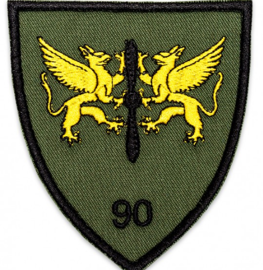 Embroidered Emblem - Aviation Base 90 - Khaki