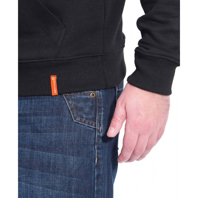 SWEATER WITH HOOD - "PHAETON - BORN FOR ACTION" - PENTAGON® - CINDER GREY