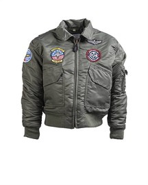 OD CWU KIDS FLIGHT JACKET W. PATCHES
