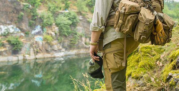 SURVIVAL BRACELET - NYLON PARACORD 550 - Helikon-Tex® - BLACK