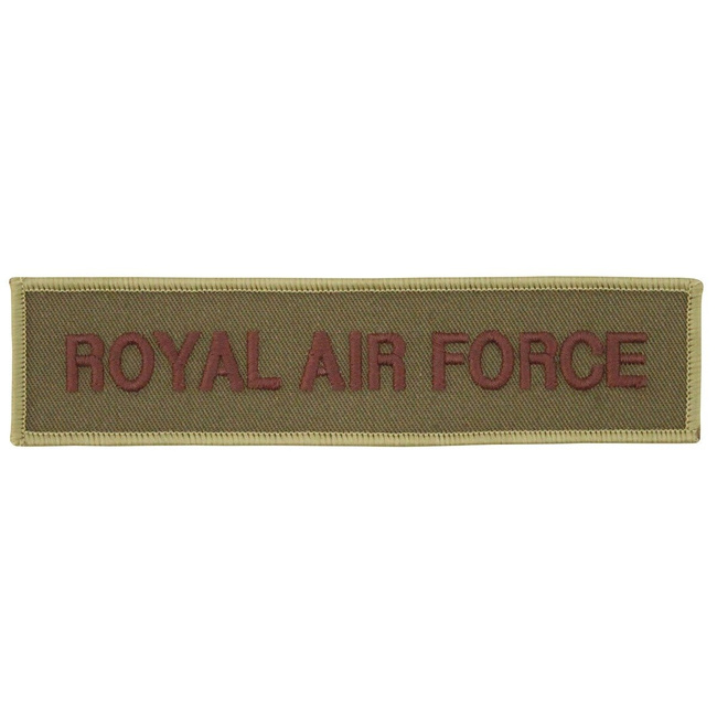 GB Patch, ROYAL AIR FORCE, khaki, like new 14 x 3,5 cm
