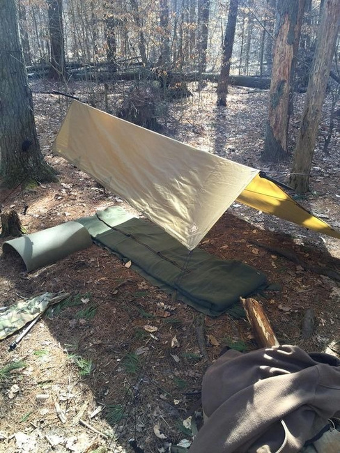 Romanian Plash-palatka, rain cape/shelter half, surplus, Olive, 1.80x1.80m - Like new