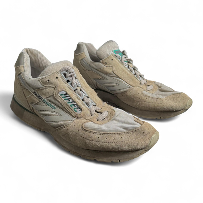 SPORTS SHOES - HI TEC - SILVER SHADOW - BRITISH ARMY MILITARY SURPLUS - WHITE - USED