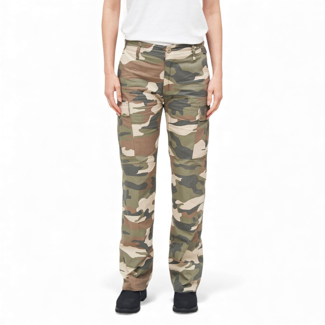 Womens BDU Pants - Ripstop - Light Woodland Camo - Brandit