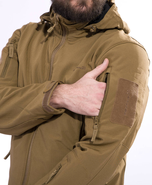WATERPROOF RAIN JACKET - ARTAXES SOFTSHELL - PENTAGON - RAL7013