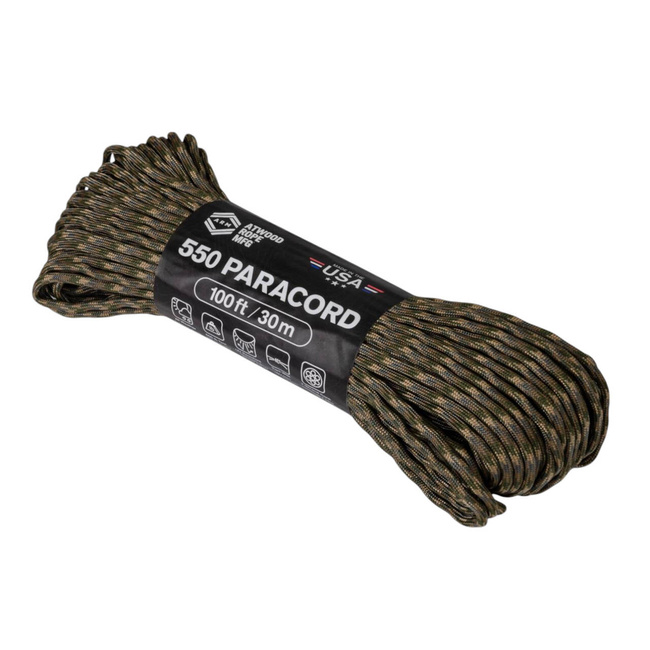 NYLON PARACORD - 550 LBS - 30 M/100 FT - Helikon-Tex - M Camouflage