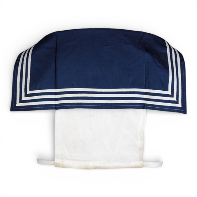 Insertable Uniform Collar - East German Navy Military Surplus - Navy Blue - Like New