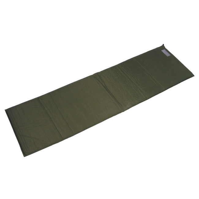 SELF-INFLATING MAT - 120 x 50 x 2 CM - OD GREEN - BRITISH MILITARY SURPLUS - USED