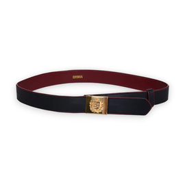 Leather Duty Belt - Width 5 cm - Hungarian Army Military Surplus - Black - Like New