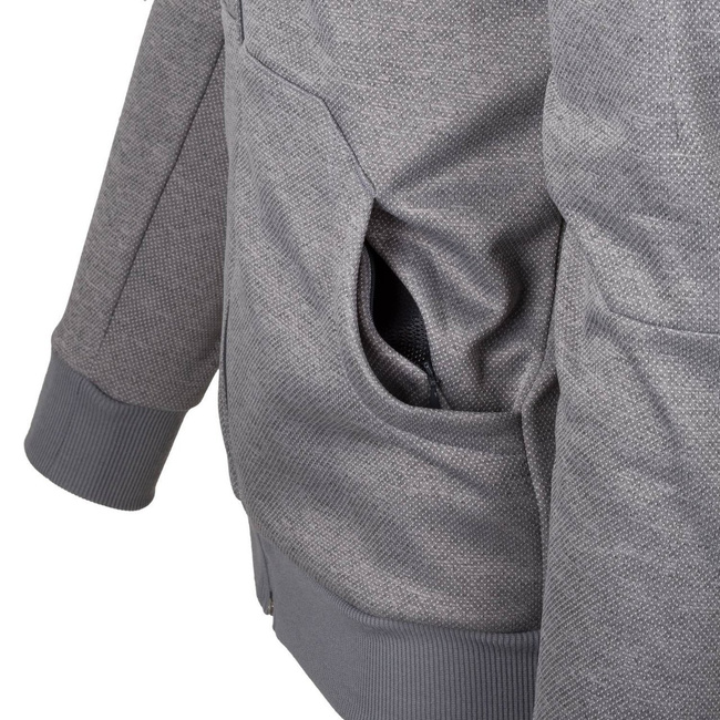 URBAN TACTICAL HOODIE (FULLZIP)® - BLACK/GREY MELANGE - HELIKON