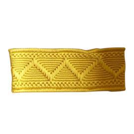EMBROIDERED GALLON ROLL FOR UNIFORMS - 1M X 22MM - MILITARY SURPLUS - YELLOW - LIKE NEW