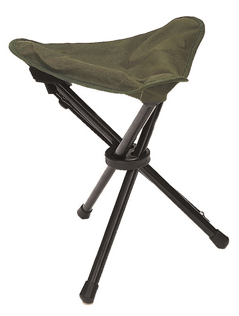 3-LEGGED FOLDING STOOL FOR CAMPING - Mil-Tec® - OD