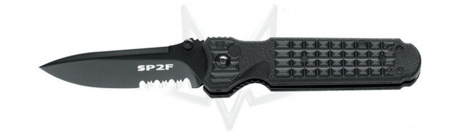 Fox Knives Predator II 2F Liner Serated black