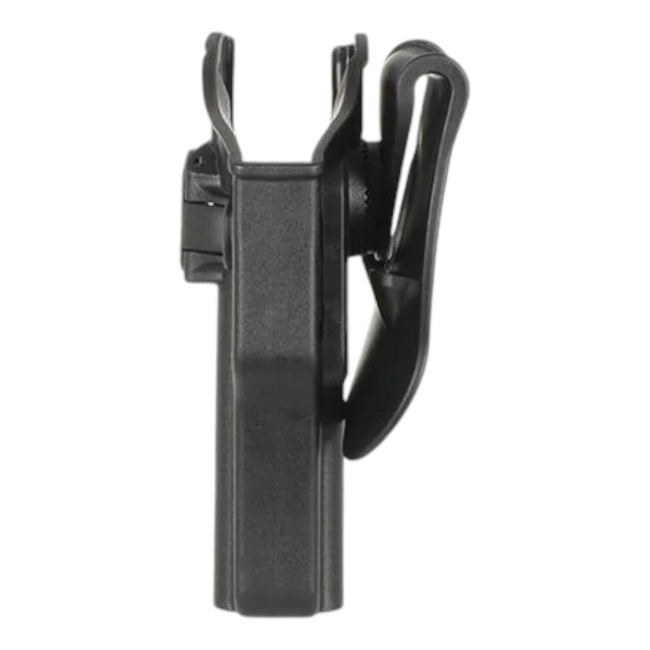 Universal pistol holster with adjustment and 360 rotation - left-side - Black 